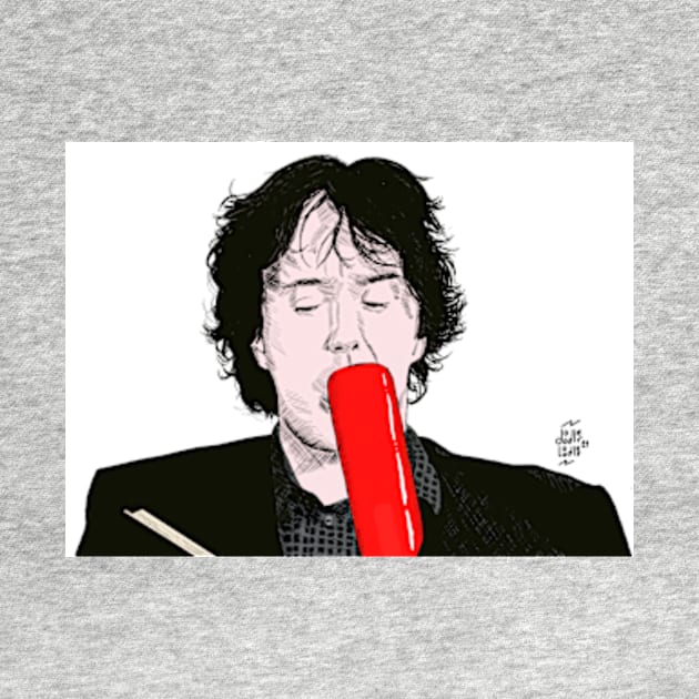 Bernard Black with his wine lolly. by DoodlerLoodles